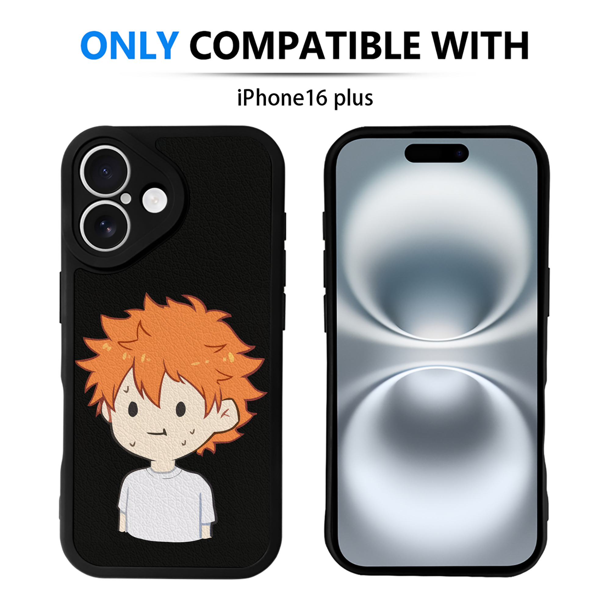 （画像用） ハイキュー!! Haikyu!! 【iPhone 16シリーズ対応】シリコンスマホケース（レザー調） 材質：シリコン